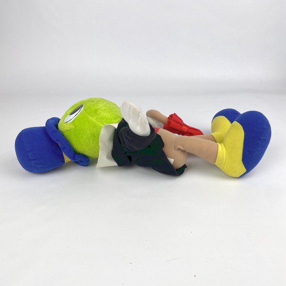 Vintage 1992 Mattel 15" Jiminy Cricket Stuffed Plush Toy w/ Umbrella Pinocchio - Picture 11 of 12
